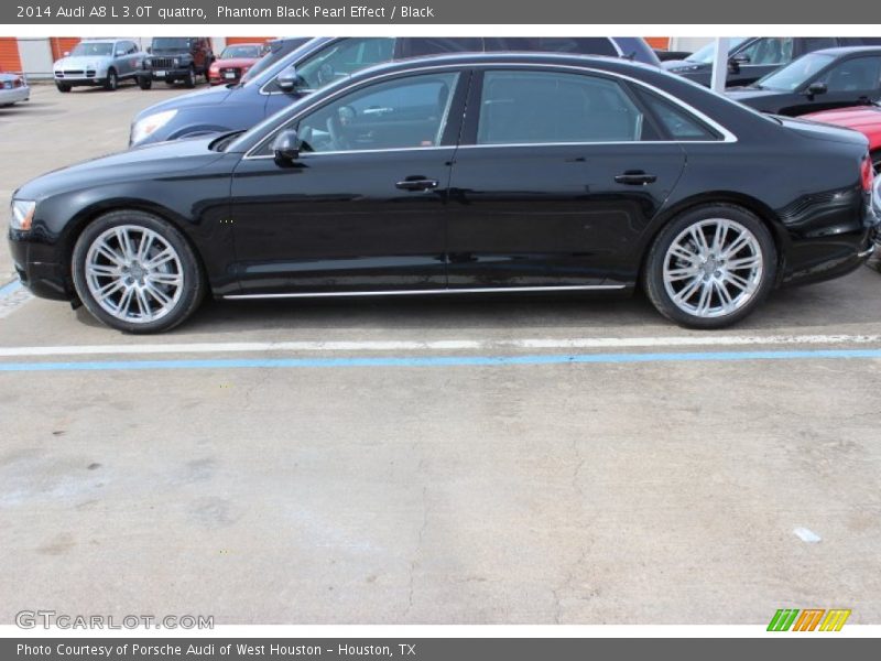 Phantom Black Pearl Effect / Black 2014 Audi A8 L 3.0T quattro