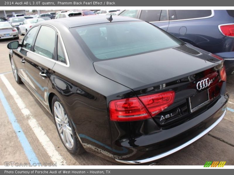 Phantom Black Pearl Effect / Black 2014 Audi A8 L 3.0T quattro
