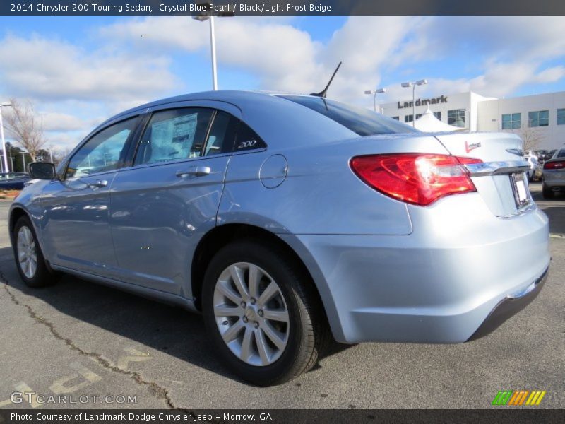 Crystal Blue Pearl / Black/Light Frost Beige 2014 Chrysler 200 Touring Sedan
