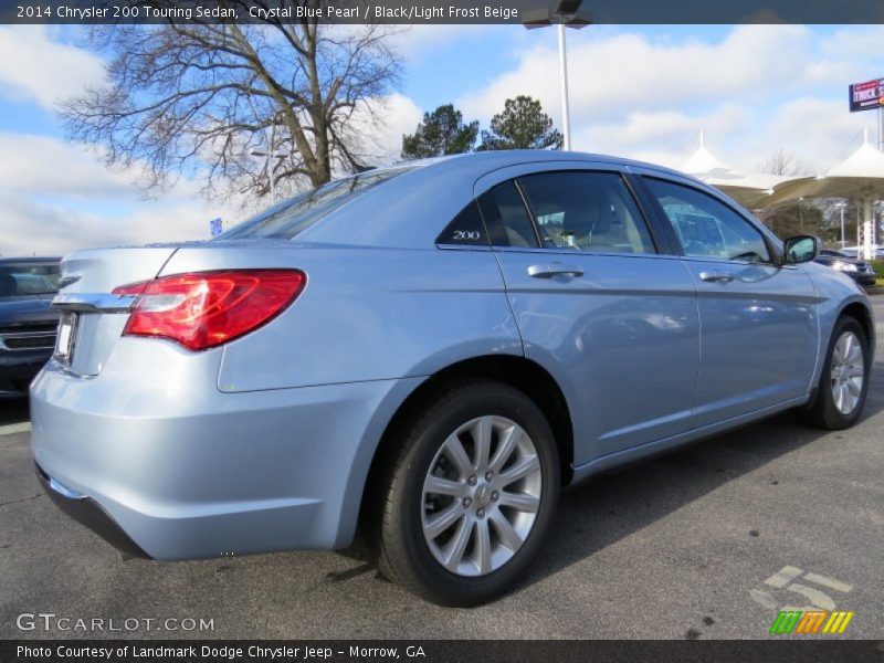 Crystal Blue Pearl / Black/Light Frost Beige 2014 Chrysler 200 Touring Sedan