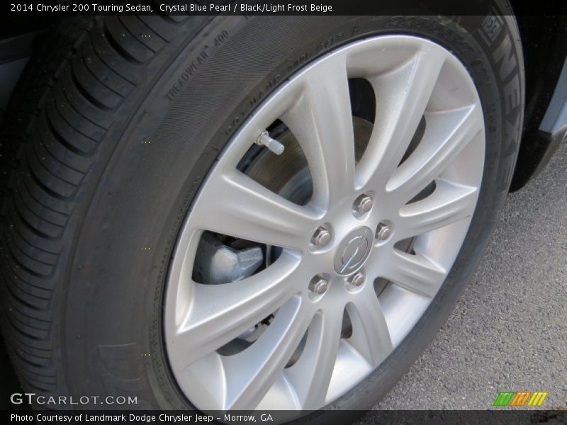 Crystal Blue Pearl / Black/Light Frost Beige 2014 Chrysler 200 Touring Sedan