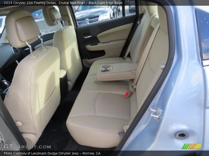 Crystal Blue Pearl / Black/Light Frost Beige 2014 Chrysler 200 Touring Sedan