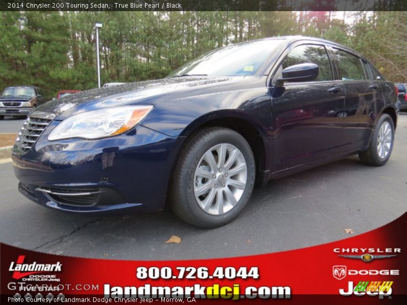 True Blue Pearl / Black 2014 Chrysler 200 Touring Sedan