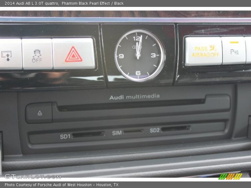 Phantom Black Pearl Effect / Black 2014 Audi A8 L 3.0T quattro