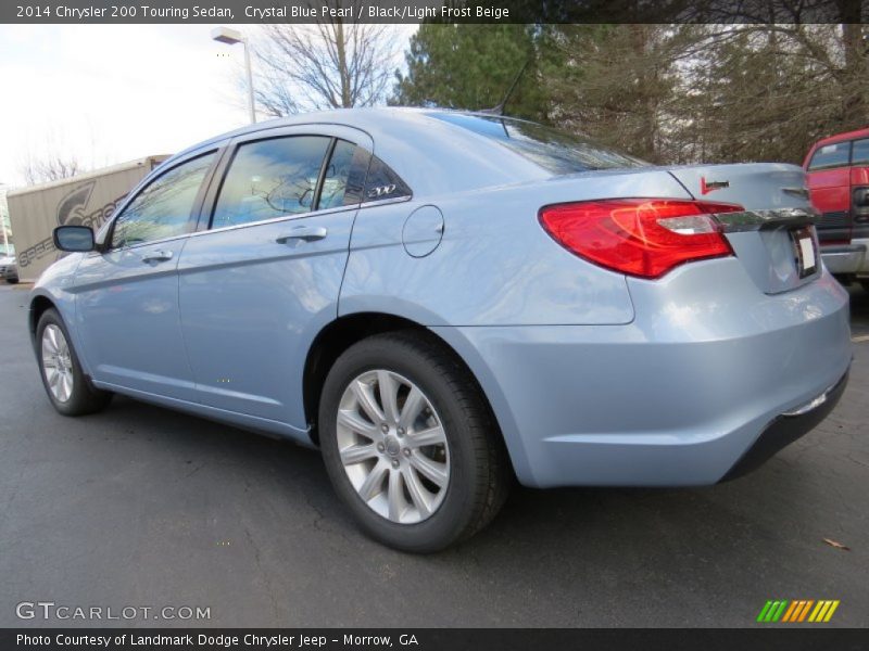 Crystal Blue Pearl / Black/Light Frost Beige 2014 Chrysler 200 Touring Sedan