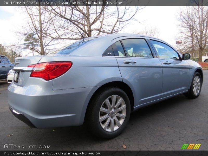Crystal Blue Pearl / Black/Light Frost Beige 2014 Chrysler 200 Touring Sedan