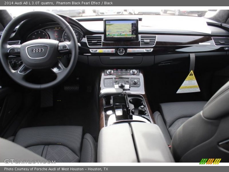 Phantom Black Pearl Effect / Black 2014 Audi A8 L 3.0T quattro