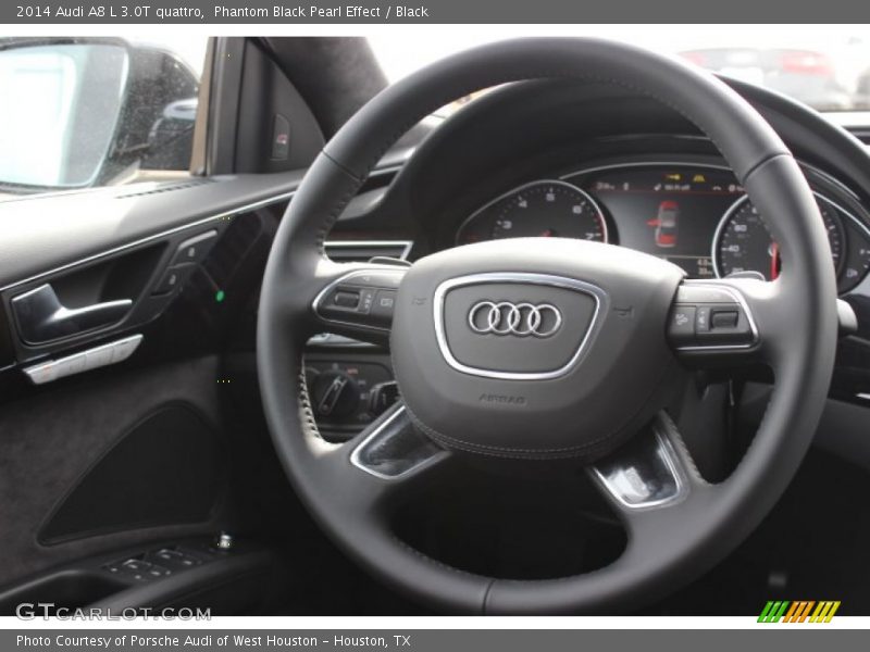 Phantom Black Pearl Effect / Black 2014 Audi A8 L 3.0T quattro