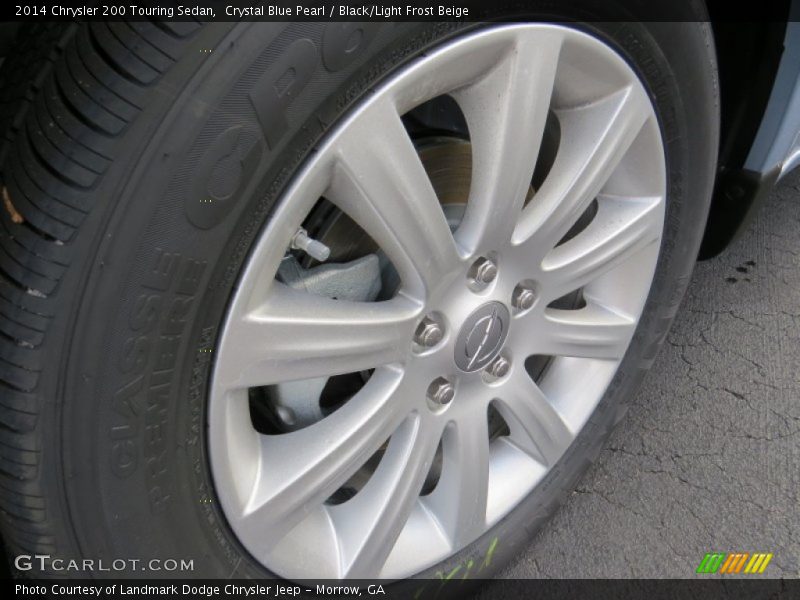 Crystal Blue Pearl / Black/Light Frost Beige 2014 Chrysler 200 Touring Sedan