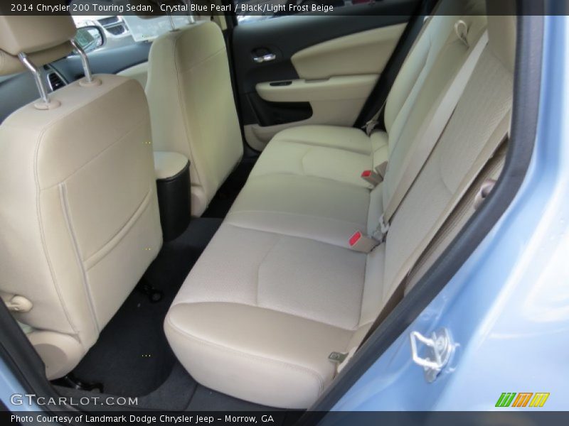 Crystal Blue Pearl / Black/Light Frost Beige 2014 Chrysler 200 Touring Sedan