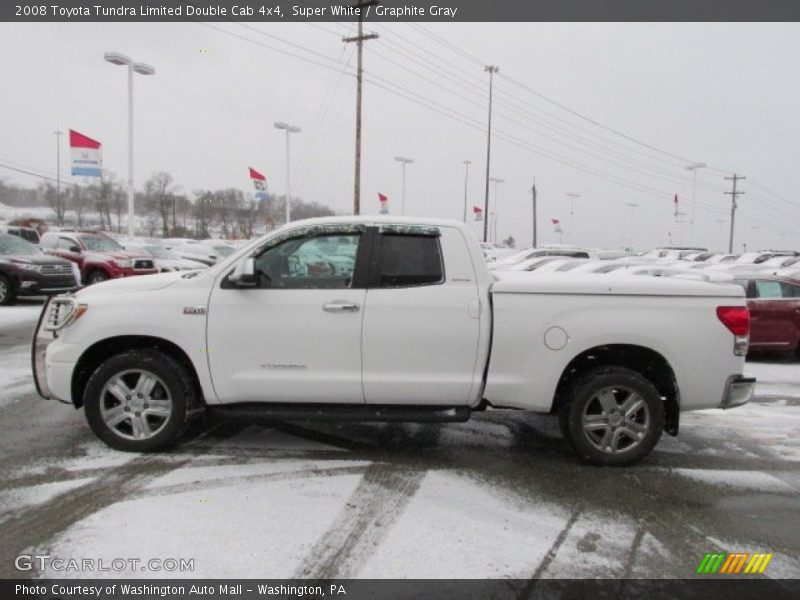 Super White / Graphite Gray 2008 Toyota Tundra Limited Double Cab 4x4