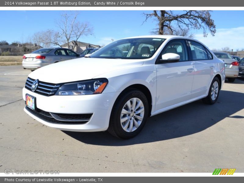 Candy White / Cornsilk Beige 2014 Volkswagen Passat 1.8T Wolfsburg Edition