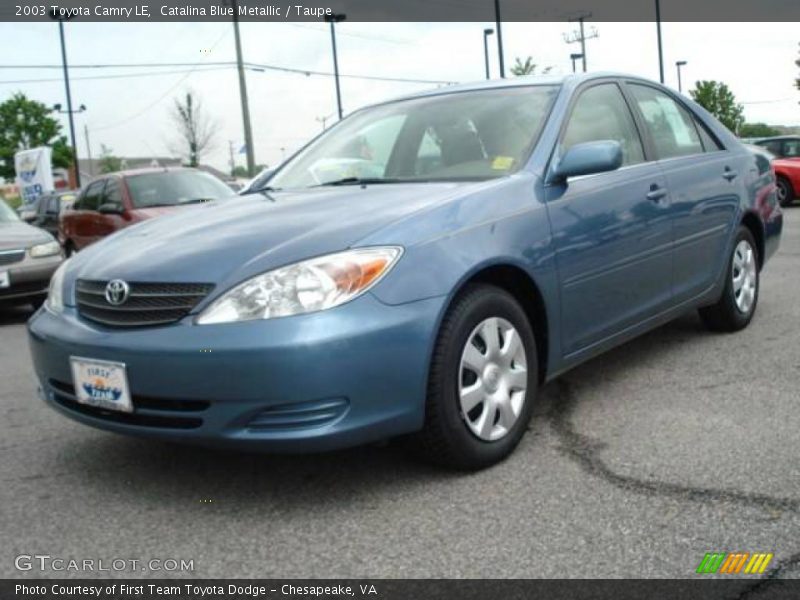 Catalina Blue Metallic / Taupe 2003 Toyota Camry LE