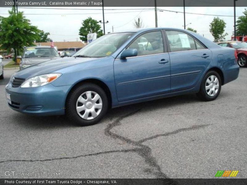 Catalina Blue Metallic / Taupe 2003 Toyota Camry LE