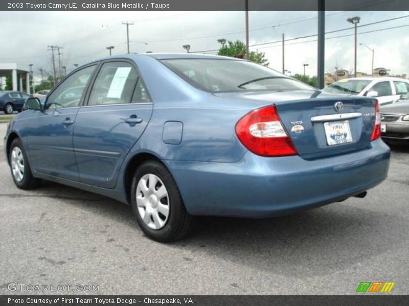 Catalina Blue Metallic / Taupe 2003 Toyota Camry LE