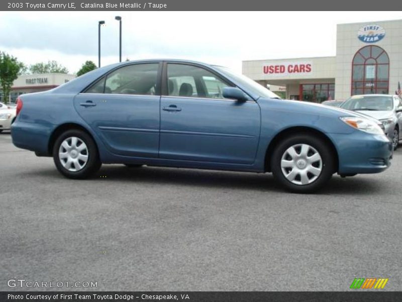 Catalina Blue Metallic / Taupe 2003 Toyota Camry LE