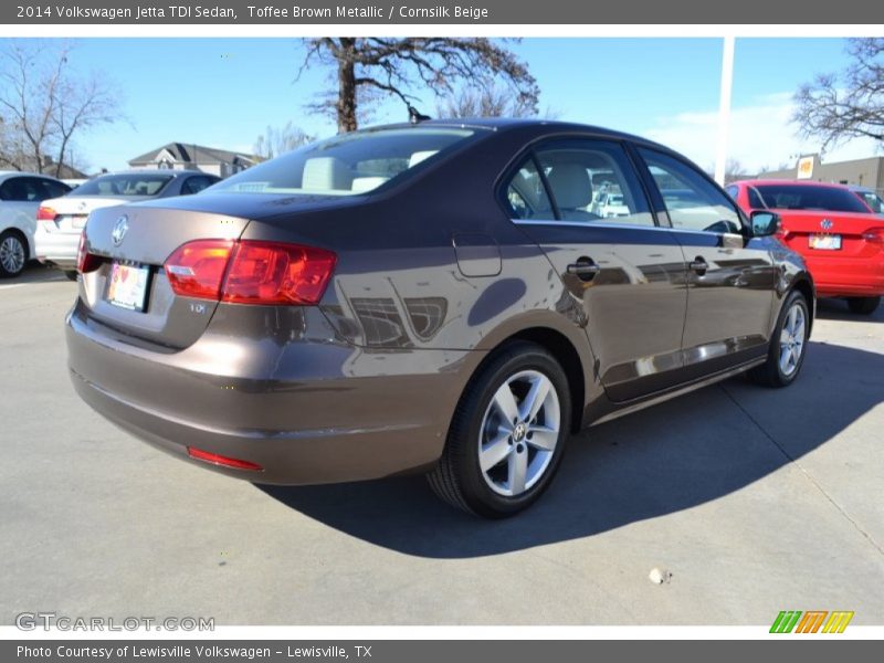 Toffee Brown Metallic / Cornsilk Beige 2014 Volkswagen Jetta TDI Sedan