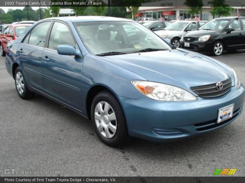 Catalina Blue Metallic / Taupe 2003 Toyota Camry LE