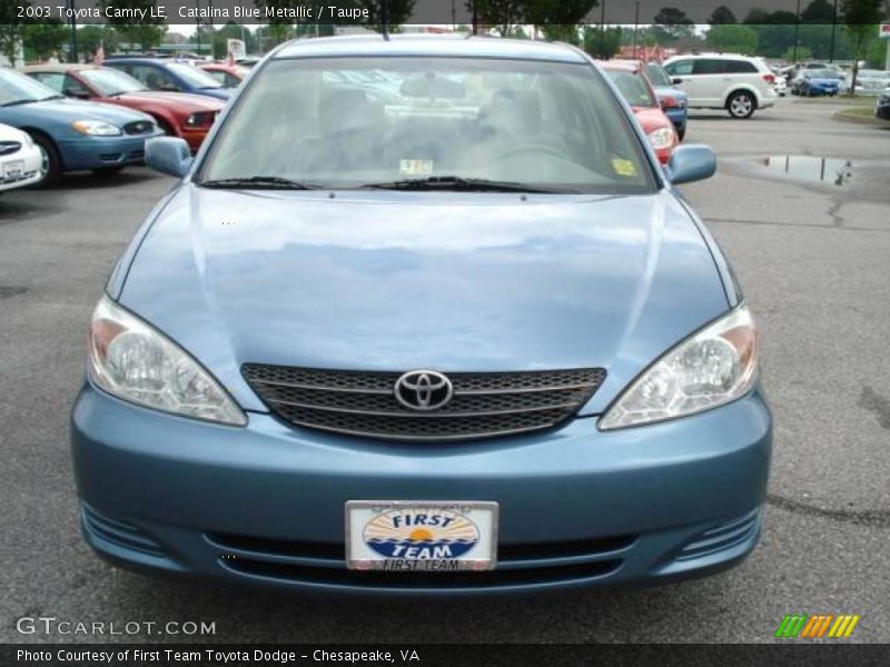 Catalina Blue Metallic / Taupe 2003 Toyota Camry LE