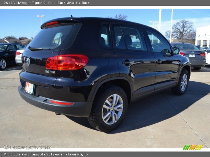 Deep Black Metallic / Black 2014 Volkswagen Tiguan S