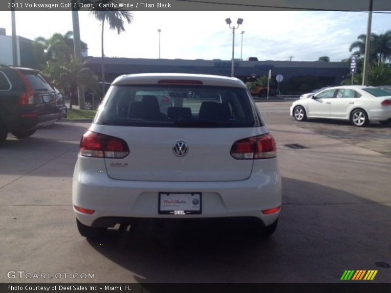 Candy White / Titan Black 2011 Volkswagen Golf 2 Door
