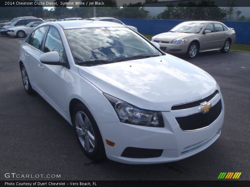 Summit White / Jet Black 2014 Chevrolet Cruze Diesel