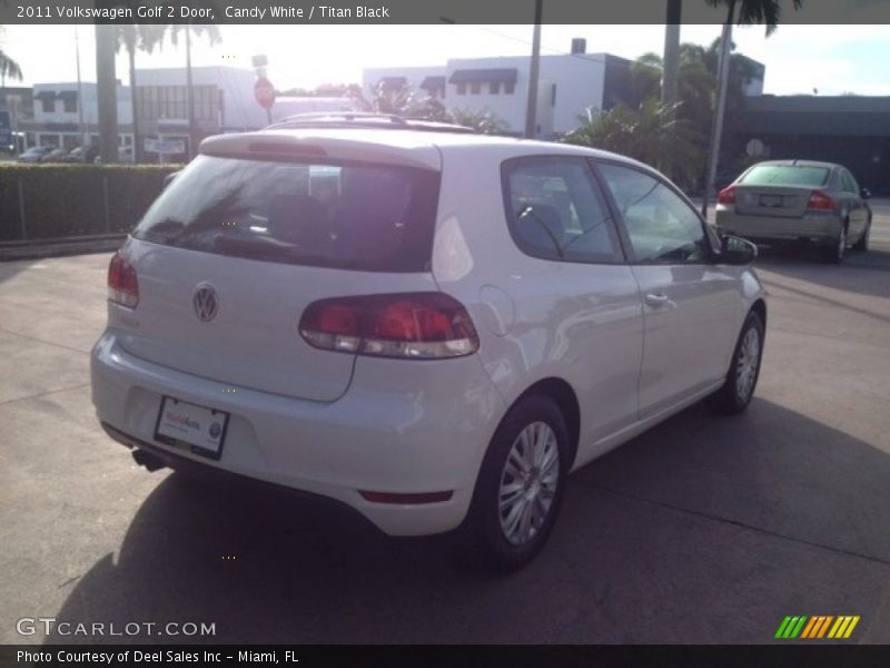 Candy White / Titan Black 2011 Volkswagen Golf 2 Door