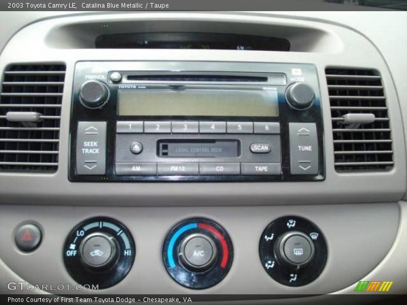 Catalina Blue Metallic / Taupe 2003 Toyota Camry LE