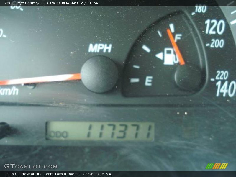 Catalina Blue Metallic / Taupe 2003 Toyota Camry LE