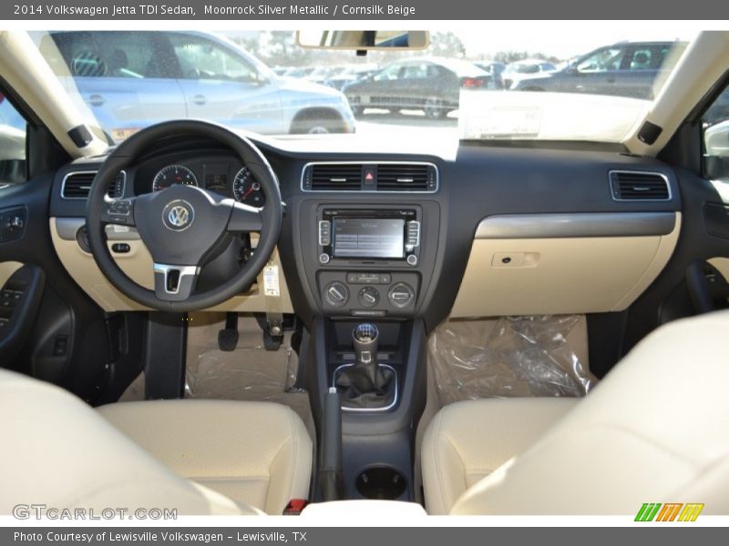 Moonrock Silver Metallic / Cornsilk Beige 2014 Volkswagen Jetta TDI Sedan