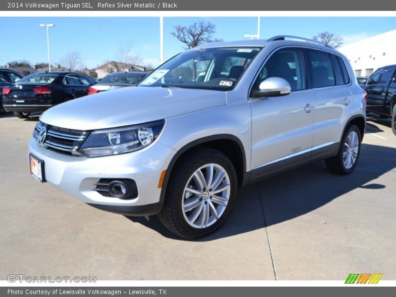 Reflex Silver Metallic / Black 2014 Volkswagen Tiguan SEL