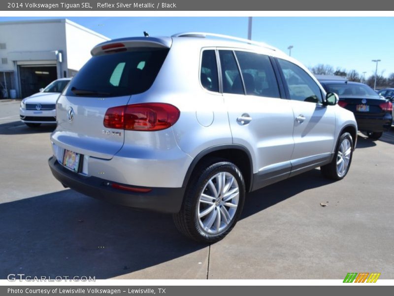Reflex Silver Metallic / Black 2014 Volkswagen Tiguan SEL