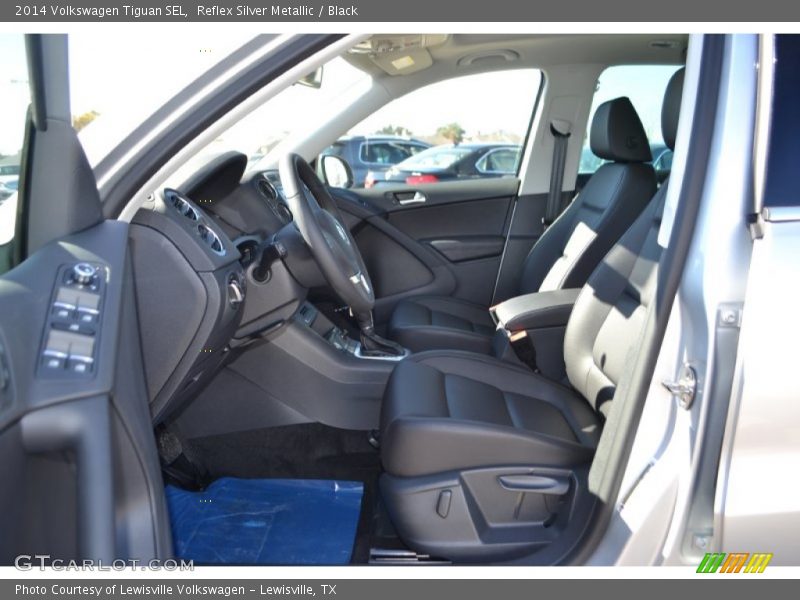Reflex Silver Metallic / Black 2014 Volkswagen Tiguan SEL