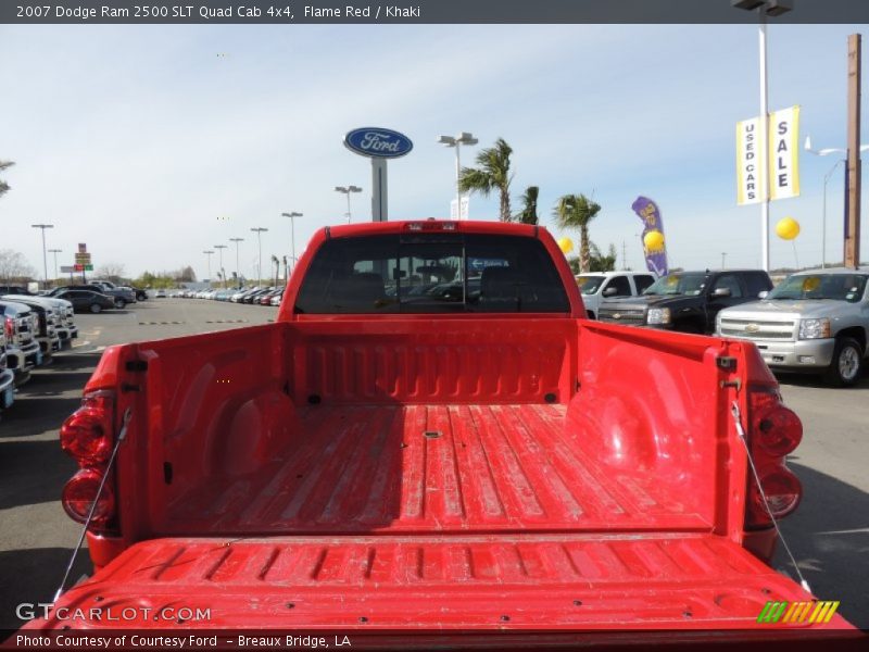 Flame Red / Khaki 2007 Dodge Ram 2500 SLT Quad Cab 4x4