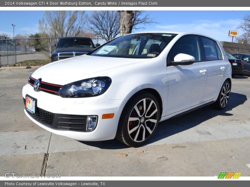 Candy White / Intelagos Plaid Cloth 2014 Volkswagen GTI 4 Door Wolfsburg Edition