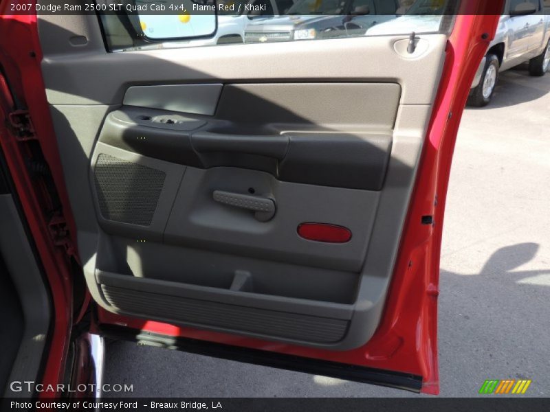 Flame Red / Khaki 2007 Dodge Ram 2500 SLT Quad Cab 4x4