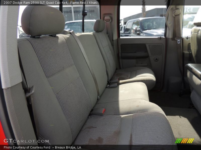 Flame Red / Khaki 2007 Dodge Ram 2500 SLT Quad Cab 4x4