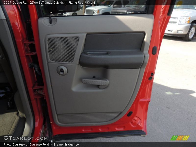 Flame Red / Khaki 2007 Dodge Ram 2500 SLT Quad Cab 4x4