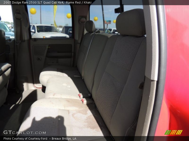 Flame Red / Khaki 2007 Dodge Ram 2500 SLT Quad Cab 4x4