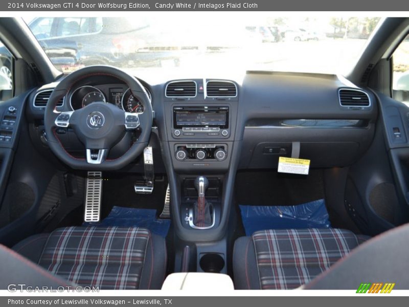 Candy White / Intelagos Plaid Cloth 2014 Volkswagen GTI 4 Door Wolfsburg Edition
