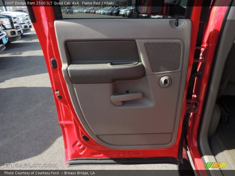 Flame Red / Khaki 2007 Dodge Ram 2500 SLT Quad Cab 4x4