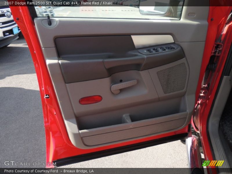 Flame Red / Khaki 2007 Dodge Ram 2500 SLT Quad Cab 4x4