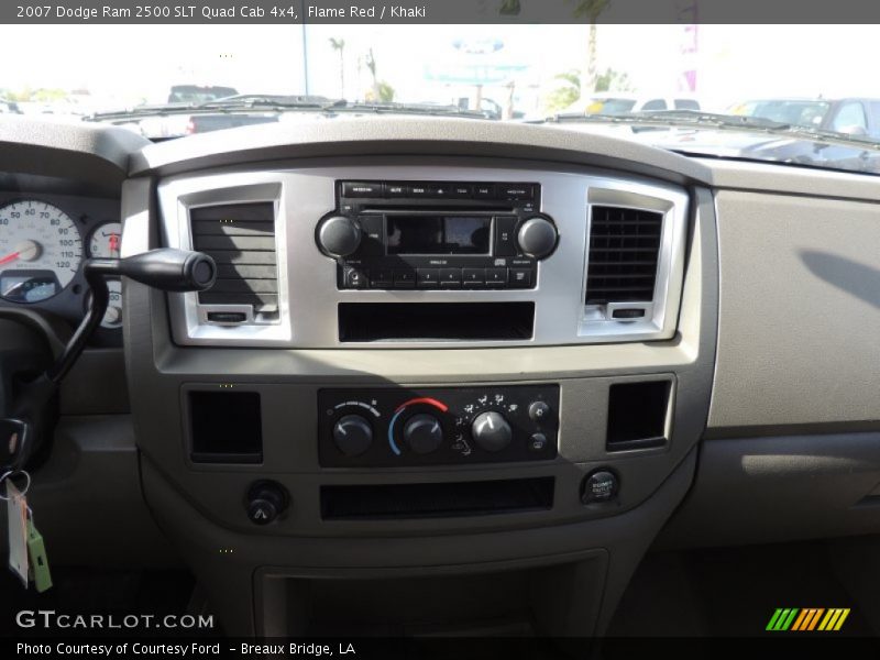 Flame Red / Khaki 2007 Dodge Ram 2500 SLT Quad Cab 4x4