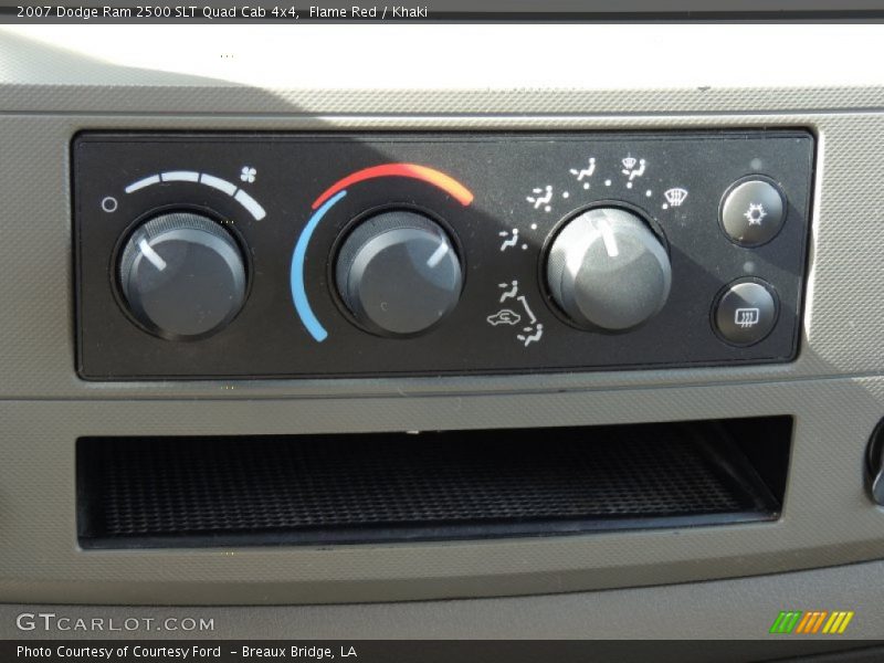 Flame Red / Khaki 2007 Dodge Ram 2500 SLT Quad Cab 4x4