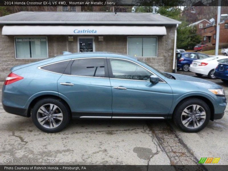 Mountain Air Metallic / Ivory 2014 Honda Crosstour EX-L V6 4WD