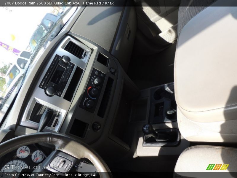 Flame Red / Khaki 2007 Dodge Ram 2500 SLT Quad Cab 4x4