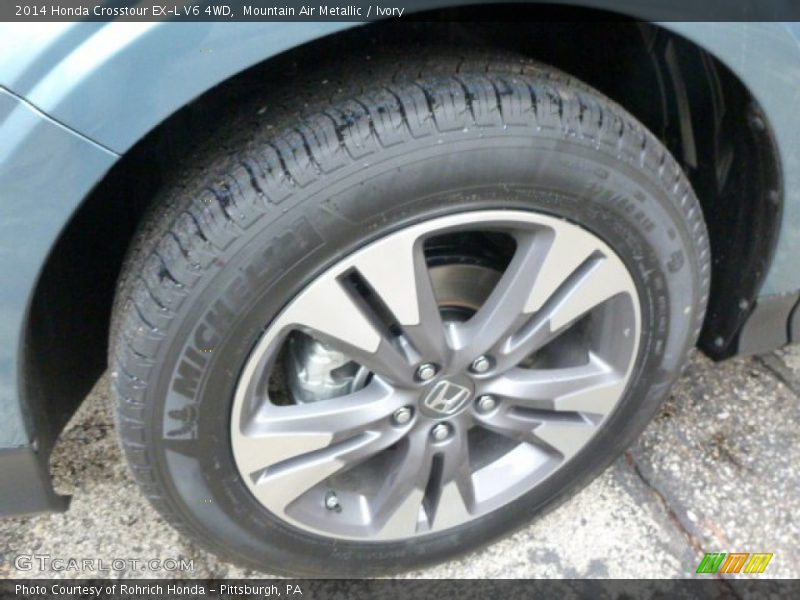 Mountain Air Metallic / Ivory 2014 Honda Crosstour EX-L V6 4WD