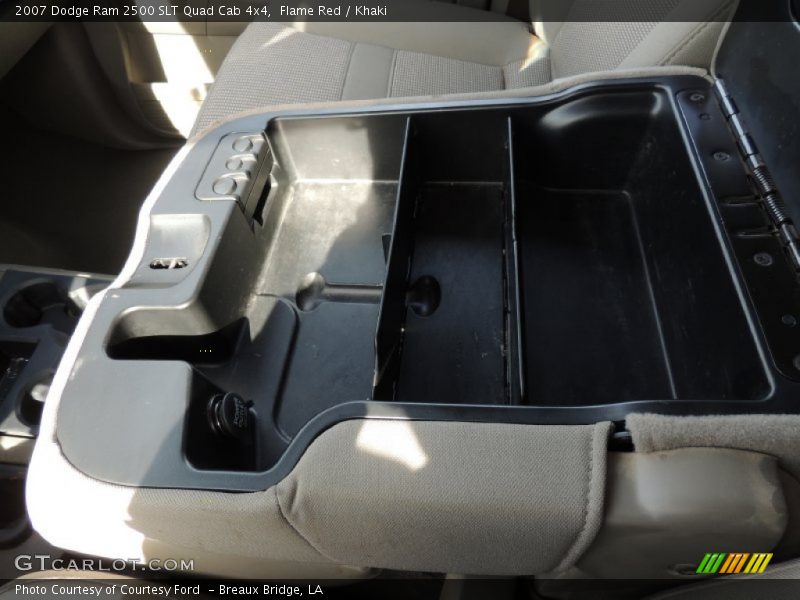 Flame Red / Khaki 2007 Dodge Ram 2500 SLT Quad Cab 4x4