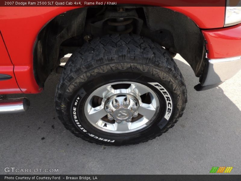 Flame Red / Khaki 2007 Dodge Ram 2500 SLT Quad Cab 4x4