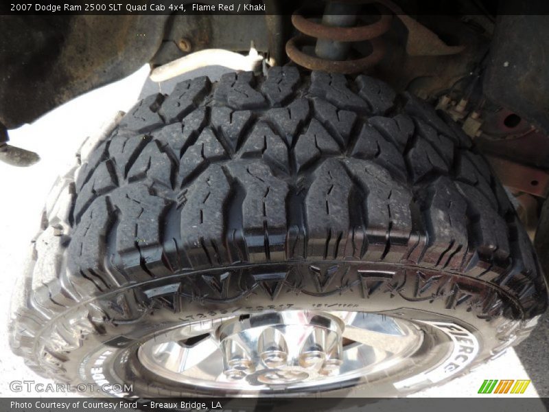Flame Red / Khaki 2007 Dodge Ram 2500 SLT Quad Cab 4x4